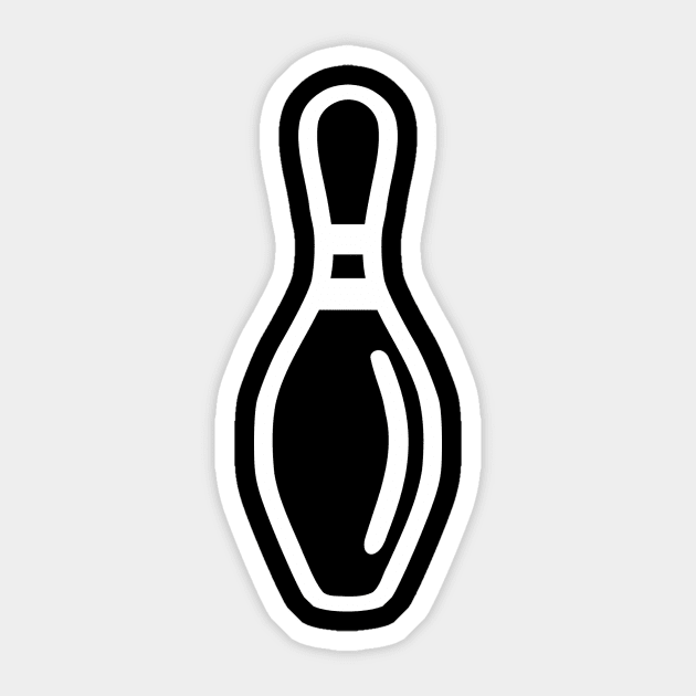 Bowling pin Sticker by Designzz